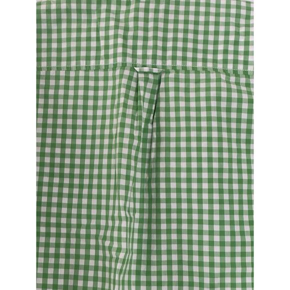 Joe Fresh Mens Long Sleeve Green White Plaid Shirt Size Large Easter Spring - Picture 7 of 7